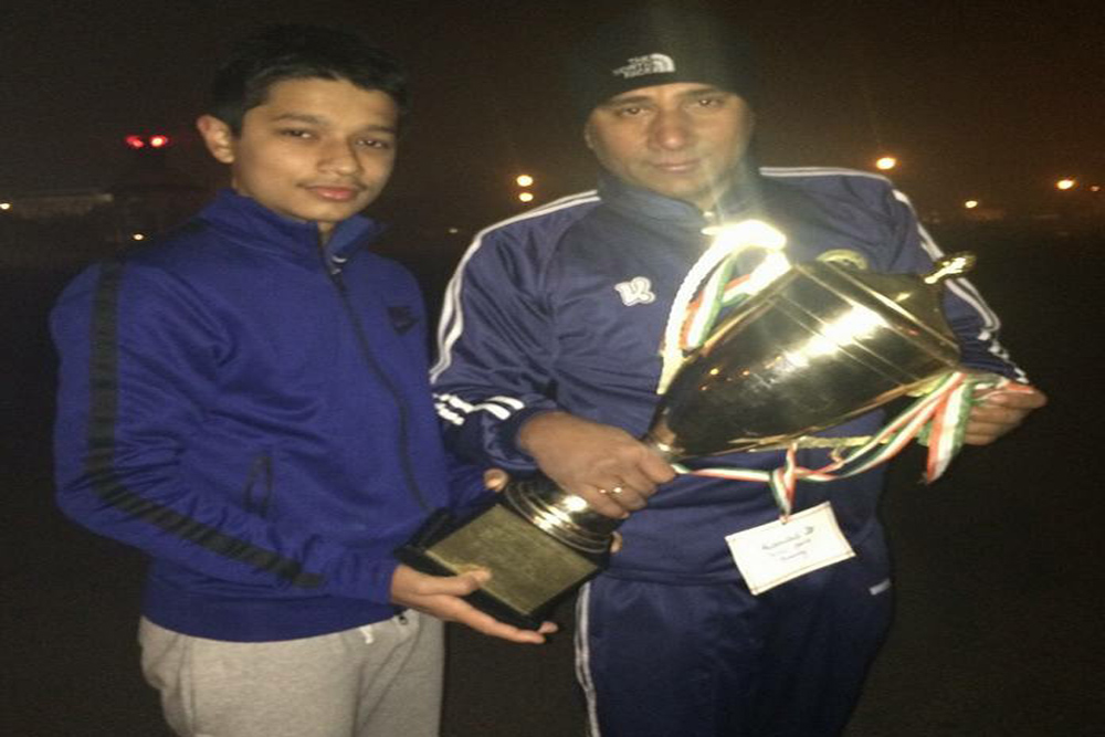 Pratham Sharma won Bronze Medal in Baba Gaugnath in 50 mtr free style at Talkatora Stadium
