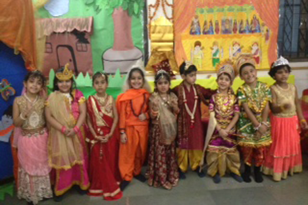 Ramayana actors posing for a picture