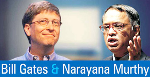 Bill Gates & Narayana Murthy 