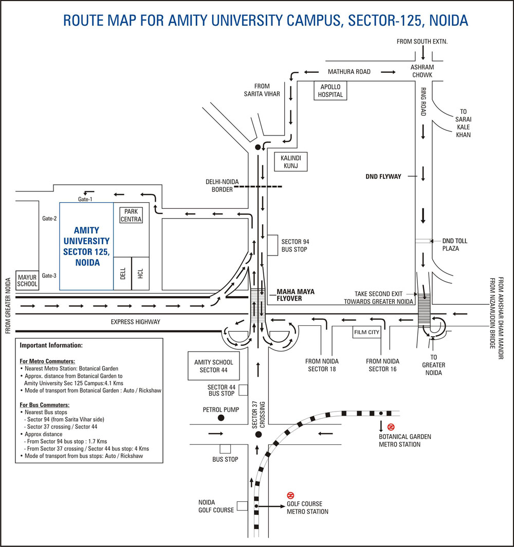 Noida route map