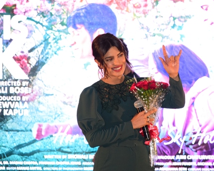 Amity University Rajasthan Welcomes Star Cast of Movie #TheSkyIsPink Priyanka Chopra and Rohit saraf