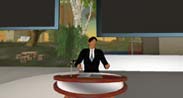 A view of Lecture in Progress in Amity on Second Life.